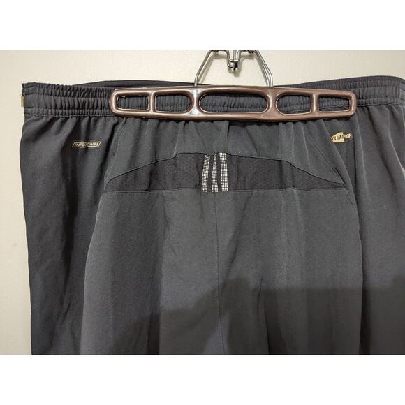 Women's Vintage Adidas Climaproof Black Warm Up XL Pants with reflective accent - Picture 3 of 6